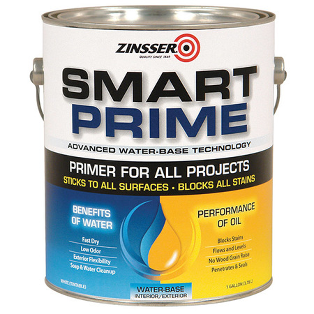 Zinsser 1 Gal White Smart Prime Water-Based Interior/Exterior Primer/Sealer 249729